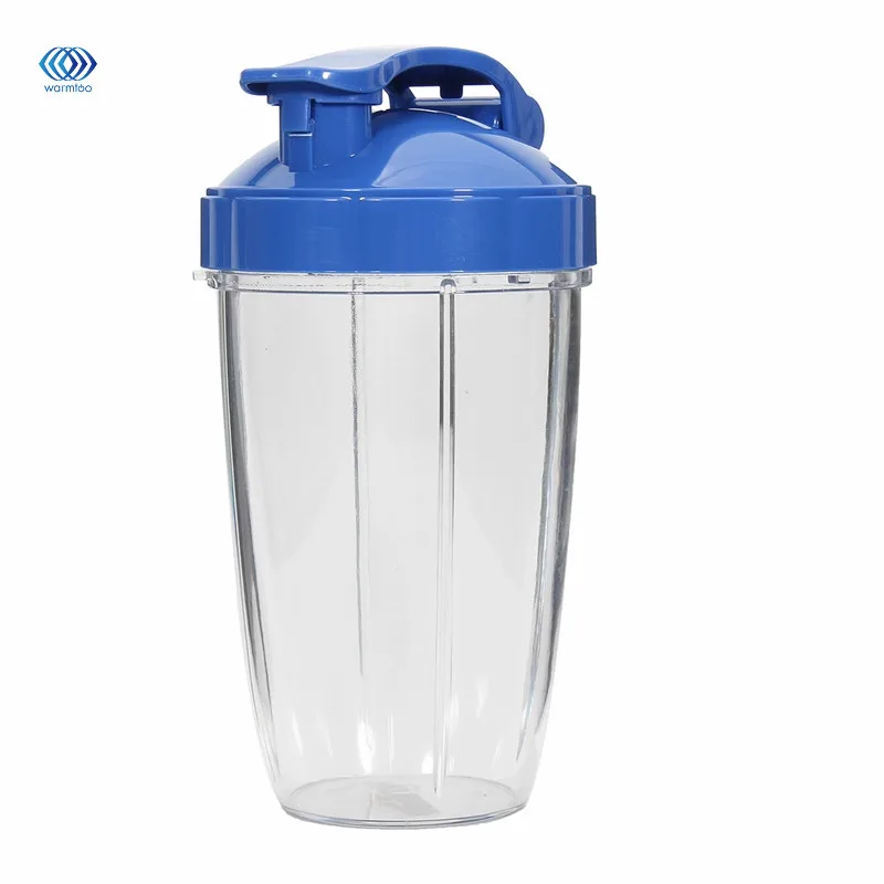 

Household Juicer Cup Squeeze Juice Parts 24 Tall Cup With Blue Flip Lid For Nutribullet Durable 1 Pc Transparent Plastic