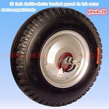 

16 inch 16inch brushed geared dc hub motor 24v 180w for electric scooter diy kit phub-20