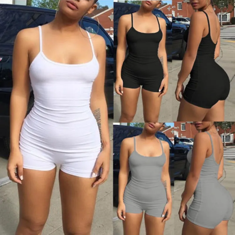 Sexy Womens Summer Bodycon Rompers Sleeveless Sleepwear Jumpsuits