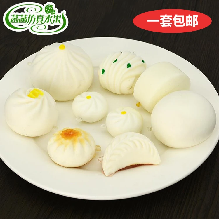 Festive Artificial Decorations Foods Pu Imitation Chinese Bread
