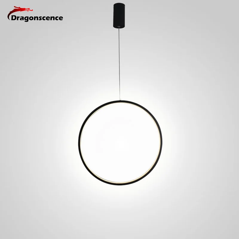 

Dragonscence Modern LED Pendant Lights art round ring Circle Pendant Lamp Home For Living Room Lighting Indoor study Fixture