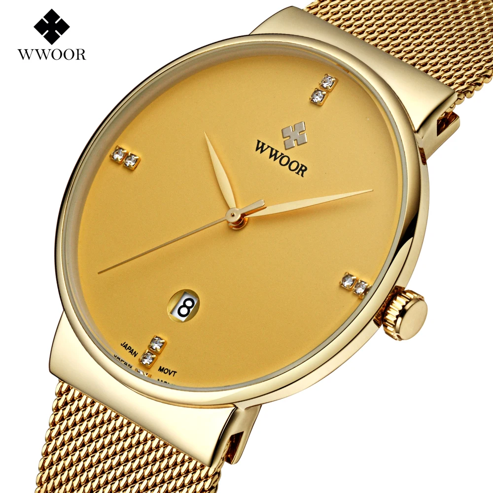

2016 New Luxury Brand Men's Watches Stainless Steel Band Analog Display Quartz Men Wrist watch Ultra Thin Dial Men's Watches