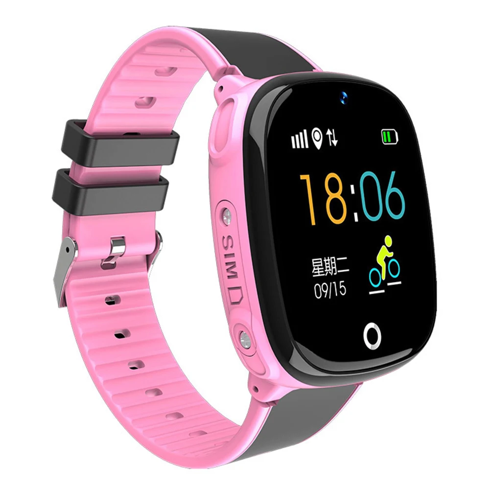 

Kids SOS LCD Position Location Wearable Devices Safe Smartwatch Children Pedometer Waterproof Bluetooth Phone Call Voice Chat