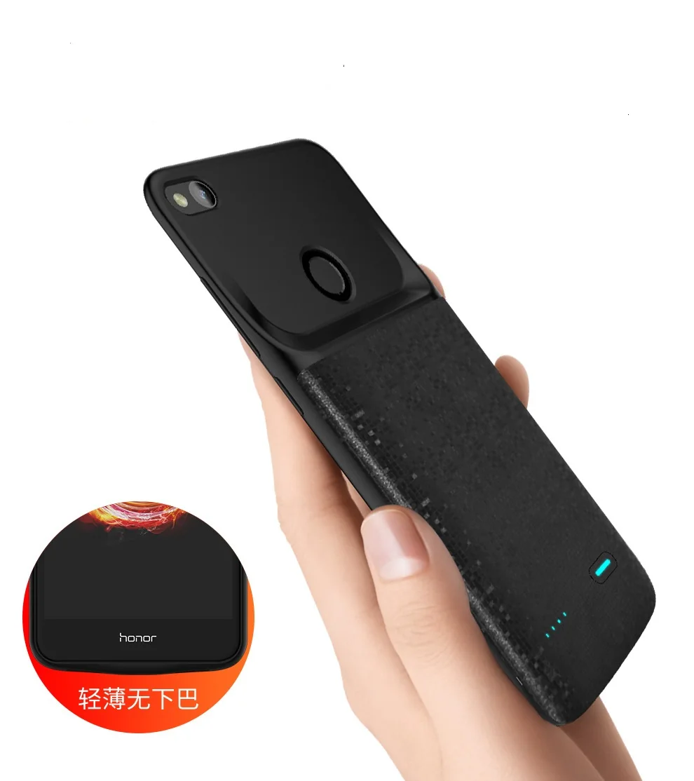 

New 4700mah battery case for Honor 8 9 10 power external charging case for Huawei P20 Lite / Nova 3e black slim power bank