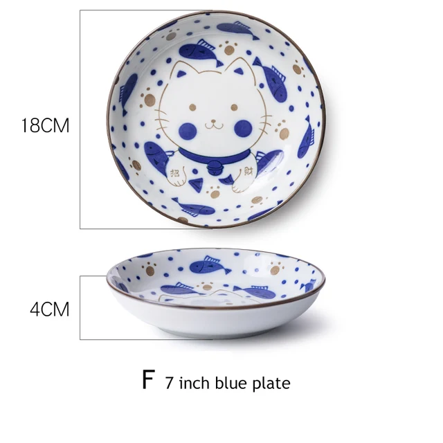 Buy 1pc Cute Ceramic Cat Dish Japanese Kitten Design