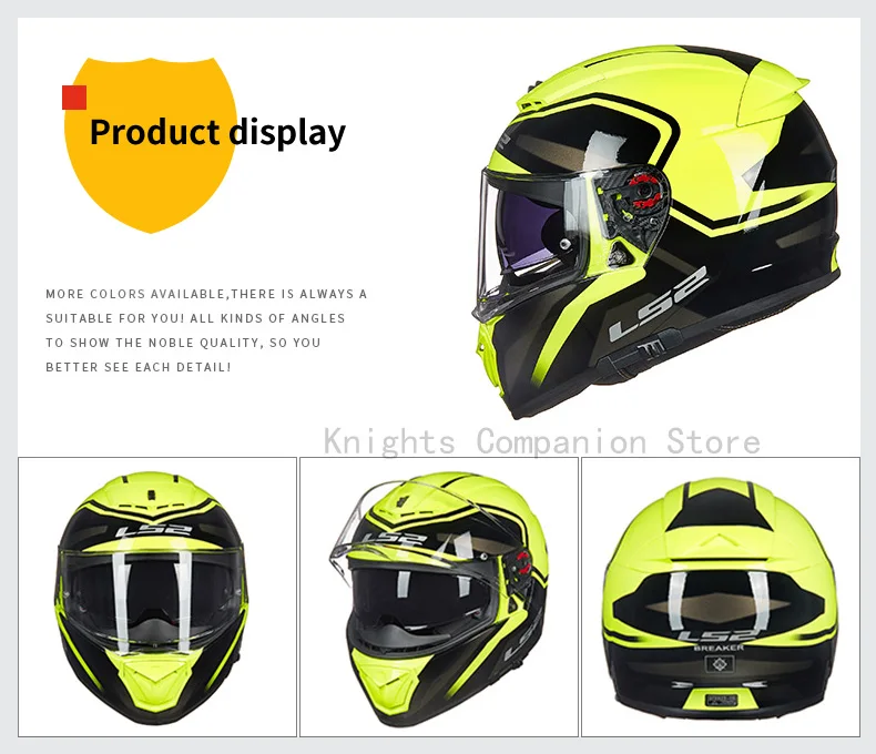 LS2 Полный лицевой шлем мото rcycle шлем casco moto capacetes de moto ciclista двойной объектив capacete FF390