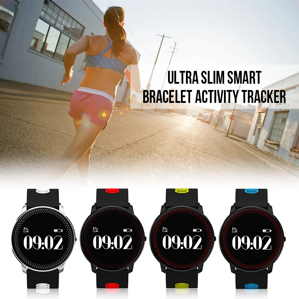 

Sleep Monitor Fitness Tracker Pulse Reader Watch Smart Bracelet Blood Pressure Heart Rate Monitor Wristband Pedometer Smartband