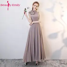 

Beauty Emily Chiffon Bridesmaid Dresse 2018 A line Wedding Party Prom Dresses Vestido De Festa Party Dresses