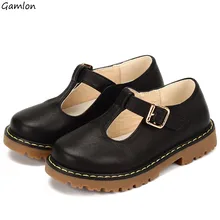 Gamlon New Arrival Casual Princess Shoes Genuine Leather T-strap for Girls