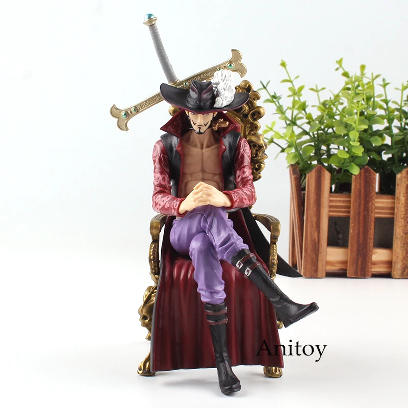 One Piece Figure One Piece Anime Dracule Mihawk Hawk Eyes Action Figure Sitting on Chair CREATOR X CREATOR Toys 16cm KT4721 One Piece Figure One Piece Anime Dracule Mihawk Hawk Eyes Action Figure Sitting on Chair CREATOR X CREATOR Toys 16cm KT4721