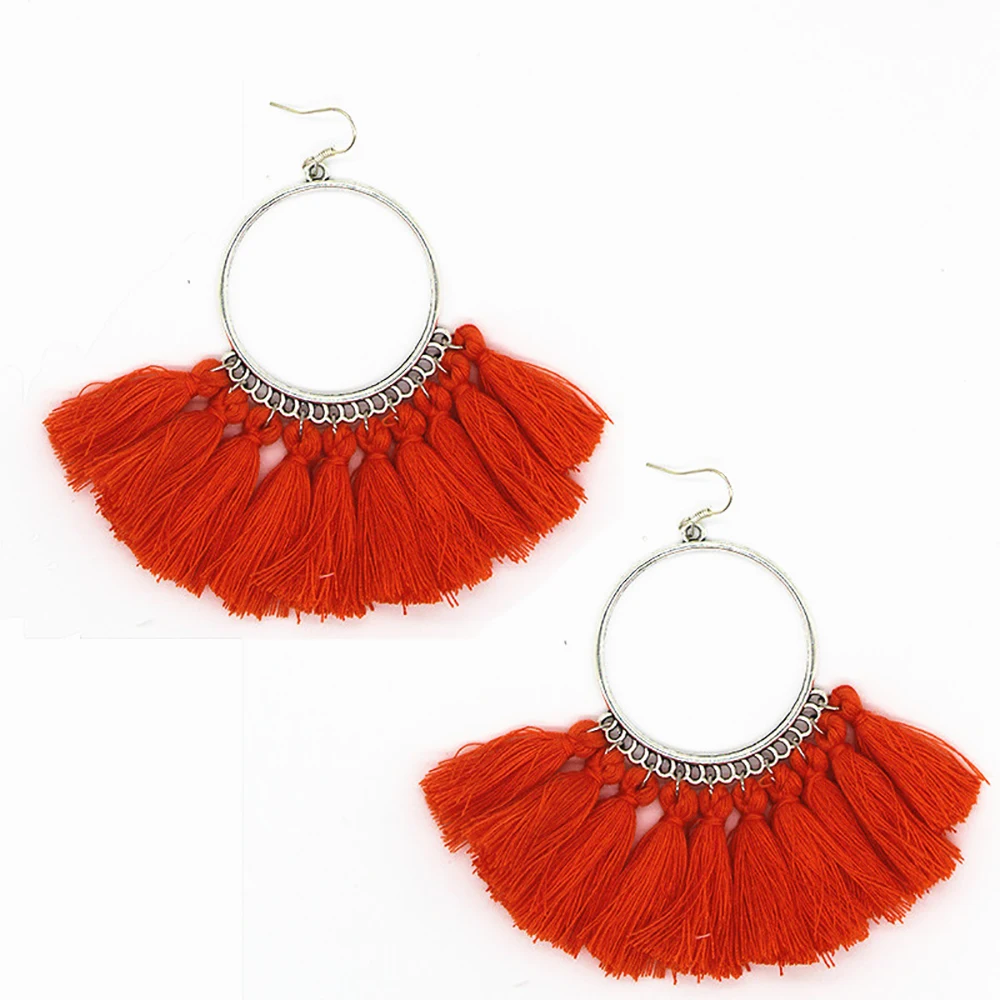 bls-miracle-fashion-jewelry-accessories-National-silver-color-sector-colorful-tassel-Dangle-earring-best-femme-gift (2)
