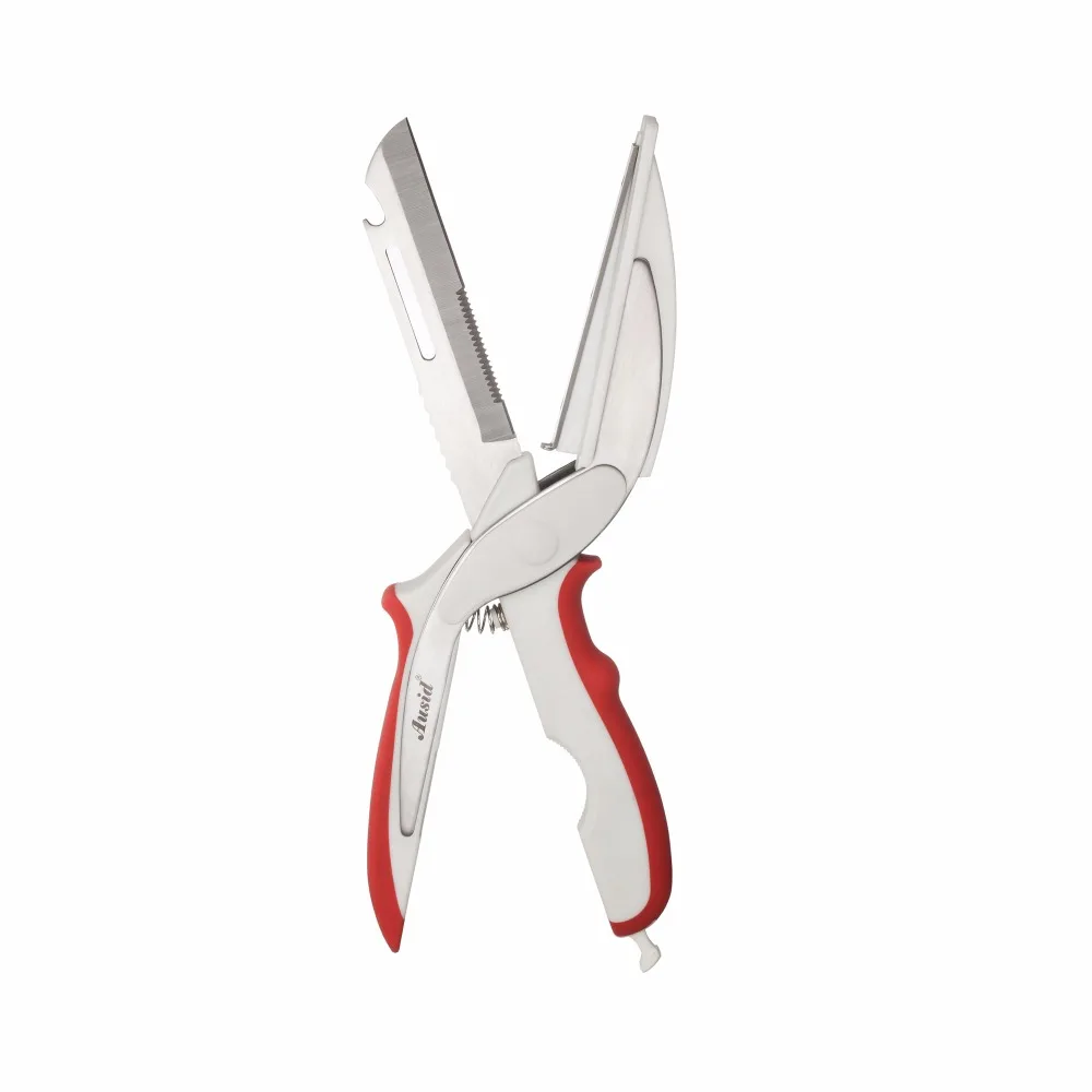 Smart Clever Cutter Kitchen Knife Scissors Food Cutter Stainless Steel