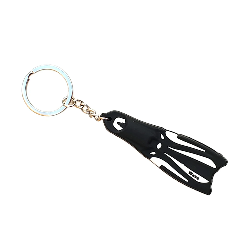 Scuba Diving Fin Flipper Key Chain for Men and Women Keyring for Boat Kayak Surfing Sailing Car Keys Accessory - Various Colors