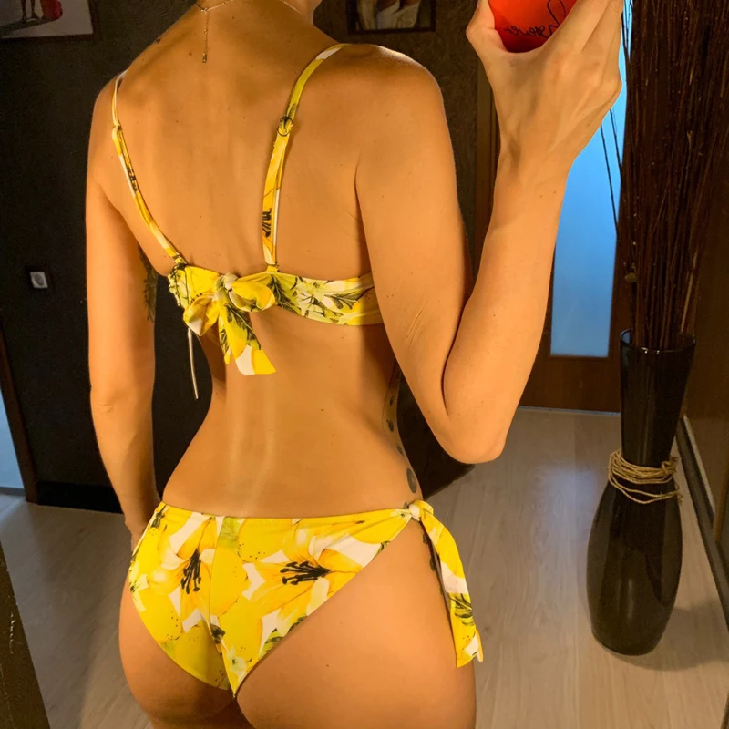 Günstige Sexy Badeanzug Frauen Bademode Bikinis 2019 Monokini Push Up Badeanzug Weibliche Strand Niedriger Taille Schwimmen Anzüge Vintage Biquini XL