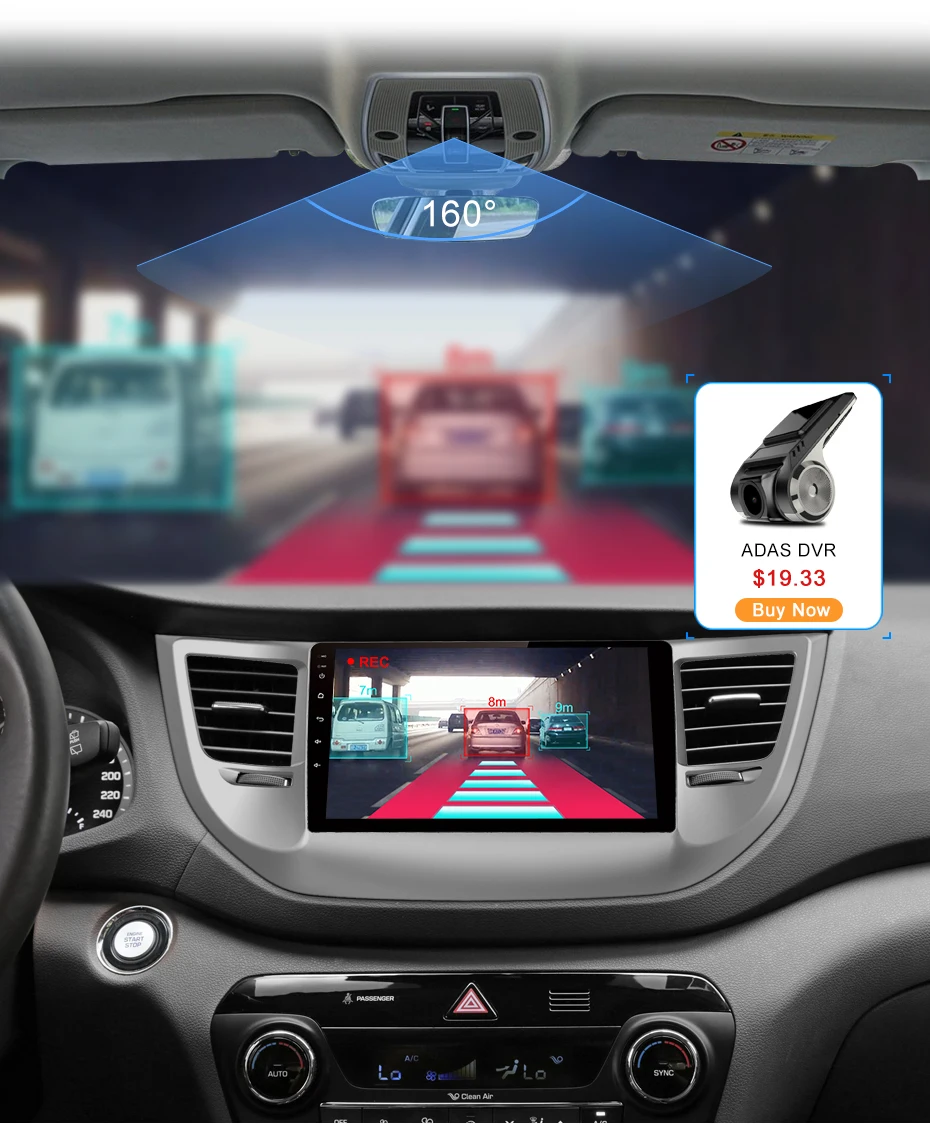 Top Junsun 2G+32G Android 8.1 4G Car Radio Multimedia Player Navigation GPS For Hyundai Tucson 3 iX35 2016 2017 2 din dvd Stereo 10