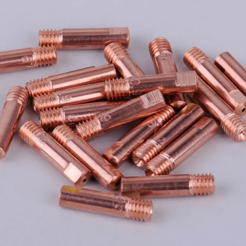 Практичный Новый 20 шт MB 15AK MIG/MAG сварочный факел Контактный наконечник 0 9X24 мм