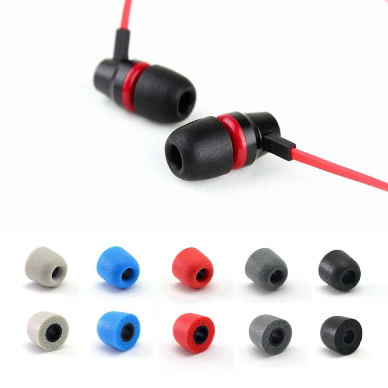 2 pcs /1pair.ANJIRUI black M 4.5mm Caliber Memory Foam Earphone tips