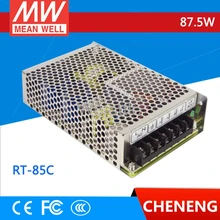 Бренд MEAN WELL представляет 5 V 7A+ 15 V 3A-15В 0.5A 87,5 ватт RT-85C 85 Вт 110 V 220 V AC-DC тройной выход привода импульсные источники питания 3 дорожного движения