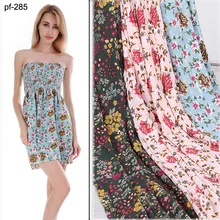 Легкое платье пляжное шифоновое платье полотенце ткань шифоновая ткань с цветочным принтом, шифоновые платья ткани летнее платье материал