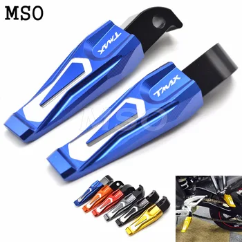 

2018 hot Motorcycle foot pegs CNC Aluminum Rear Passenger Foot Peg Footrests FOR YAMAHA TMAX 500 2008-2016 T-MAX530 2008-2012 xp