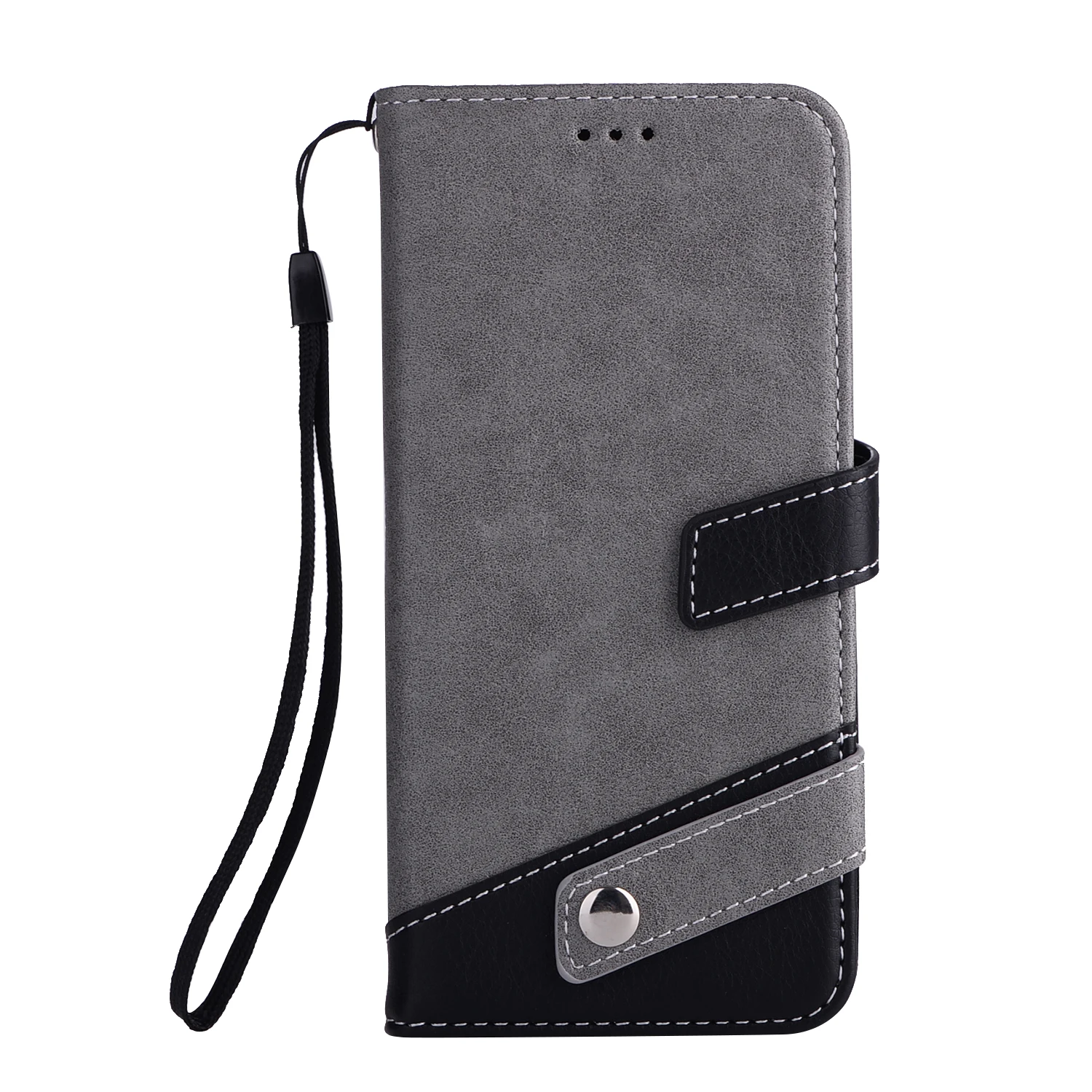 Nephy модный кожаный чехол-портмоне с застежкой Чехол для телефона для samsung Galaxy S8 S9 плюс S6 S7 край A3 A5 J3 J5 J7 Pro A8 Note8 задняя крышка - Цвет: gray