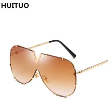 HUITUO европейский и американский соединенный океан солнцезащитные очки фирменный дизайн женские высококачественные солнцезащитные очки модные металлические очки