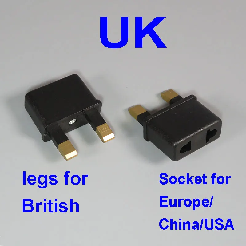 Небольшой адаптер питания для путешествий, электрическая розетка переменного тока, США/ЕС в США, Австралия, Китай, Европа, Австралия, британское зарядное устройство, адаптер - Цвет: UK British