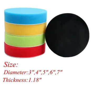 

Car Polisher Pad Practical Car Polishing Foam Buffing Sponge Pad Kit For Car Polisher 3/4/5/6/7"