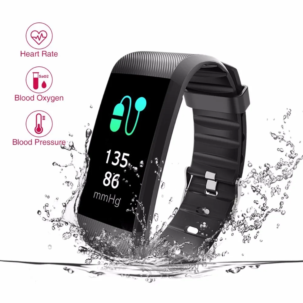 fitness tracker with blood pressure and oxygen