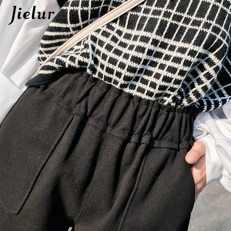 Jielur зимние шерстяные шорты женские 2019 новые корейские Харадзюку Свободные с