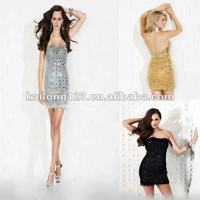 Fashion Strapless Fitted Beaded 