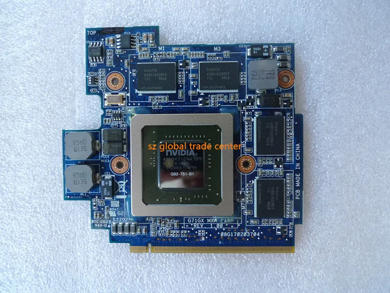 Для ноутбука ASUS G51J G60J NVIDIA GeForce GTX 260M GTX260M G92 751 B1 DDR3 1 ГБ MXM III видеокарта|card reader usb 2.0|card