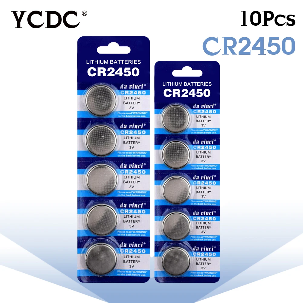 

3.28 Big Promotion 10x 3V Lithium Li-ion Watch CoCells Button Battery CR2450 DL2450 BR2450 LM2450 KCR5029 Piles Bouton