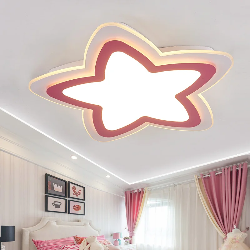 Acrylic Bintang Ceiling Light Dekorasi Anak Anak Kamar Lampu Langit Langit Kamar Tidur Lampu Langit Langit Modern