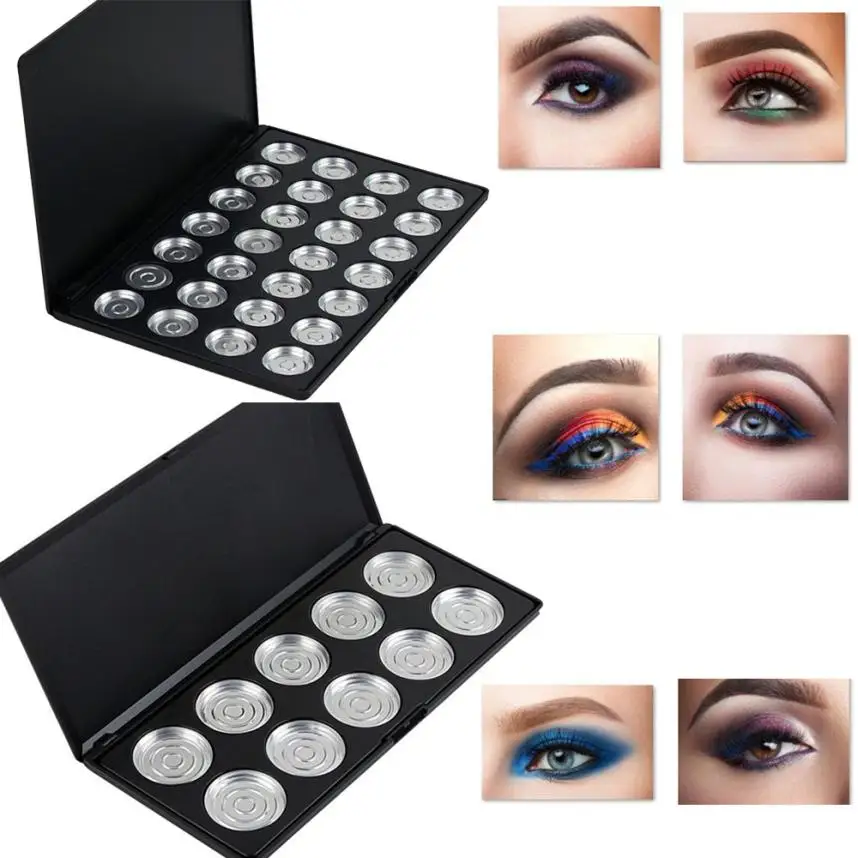 NEW10/28 Slots Pans Empty Eye Shadow Eyeshadow Firm Palette Case Makeup