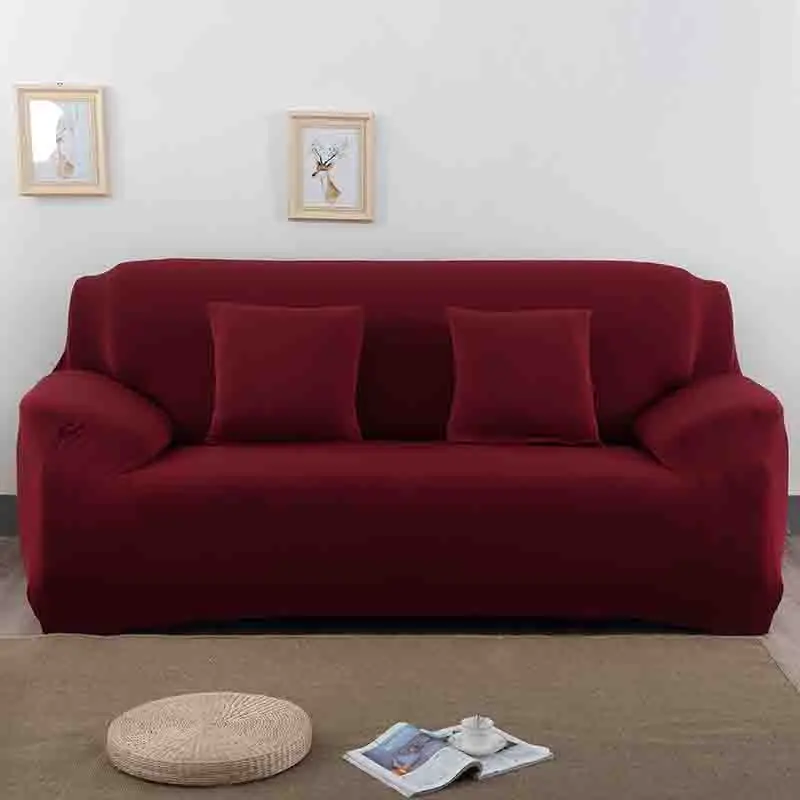 Современные однотонные модные эластичные чехлы для диванов для гостиной, чехлы для диванов, растягивающиеся диванные подушки, моющиеся Чехлы для диванов - Цвет: 03