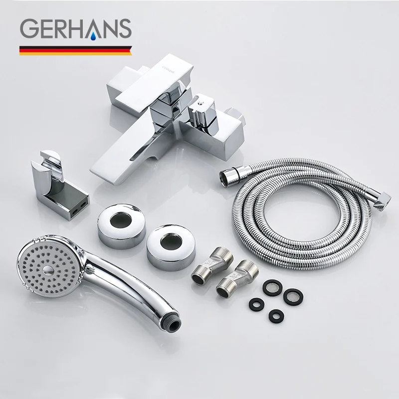 GERHANS Leometric кран для ванны душа комплект 2 Way душ клапан душевая установка низкого