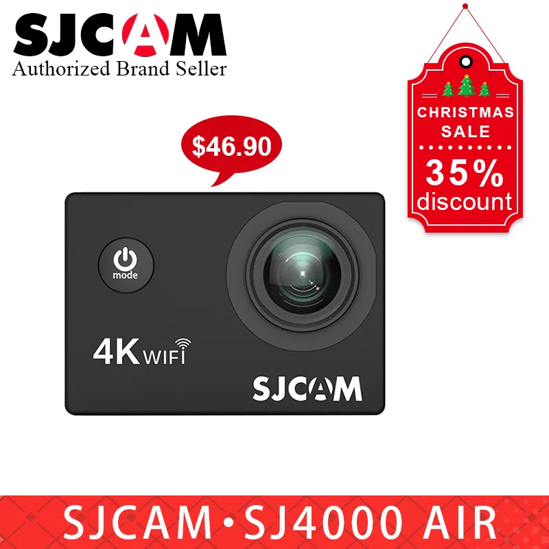 

New gift SJCAM SJ4000 AIR 4k WIFI Action Camera Allwinner waterproof Sport DV 2.0" Mini Helmet Camera VS sj cam pro yi 4k h9r