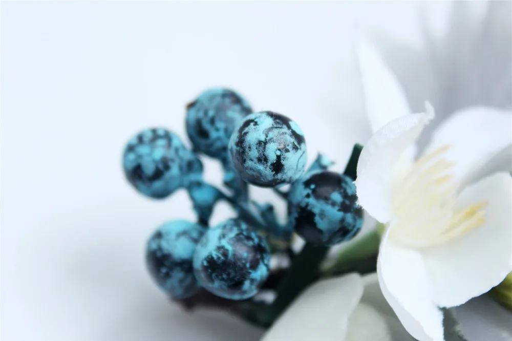 Синий Очаровательная шпилька для волос свадебный головной убор сосновые шишки фея Мори Свадебные аксессуары 3 вещей ZH019