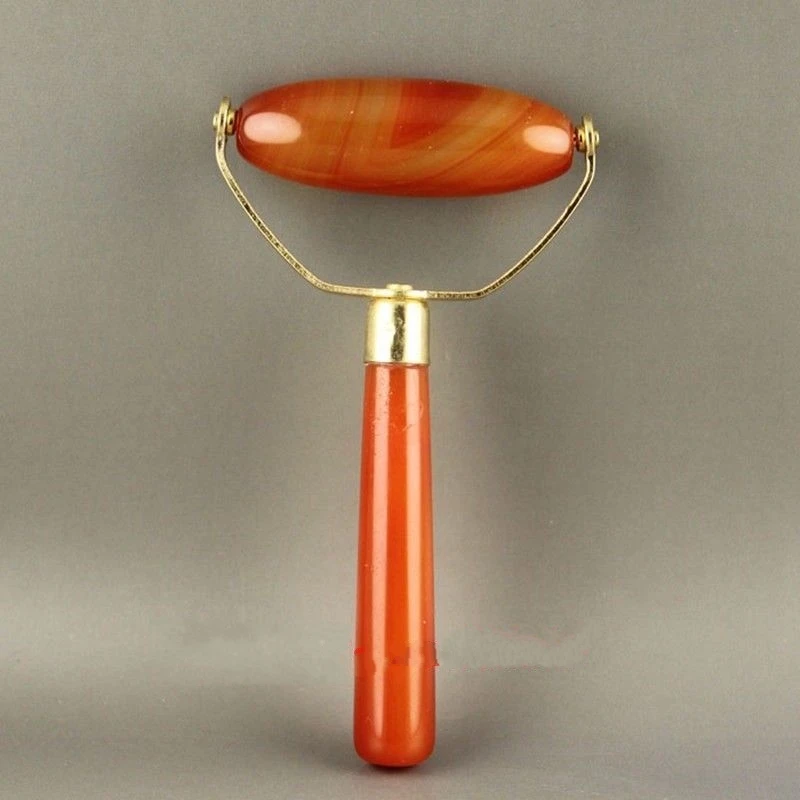 

Chinese Handcarved 100% Natural Agate Jade Face Massager