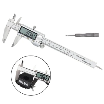 

Hilda Vernier Calipers Measuring Tool Stainless Steel Digital Caliper 6 "150mm Messschieber paquimetro measuring instrument
