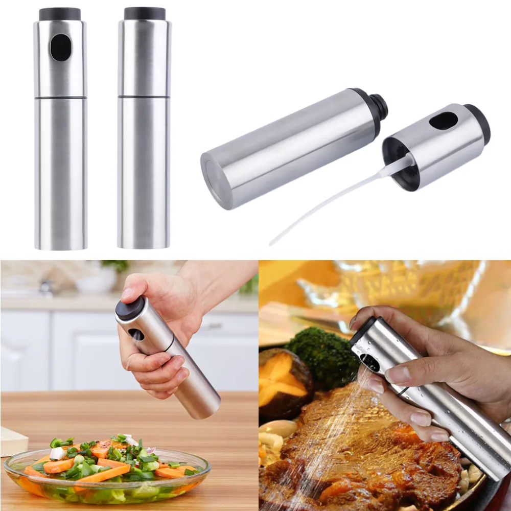 High quality stainless olive mister oil spray pump fine bottle oil ...