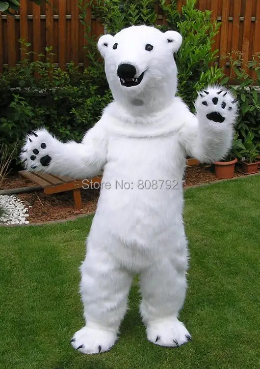 Adult polar bear mascot costume for salein Men's Costumes from Novelty