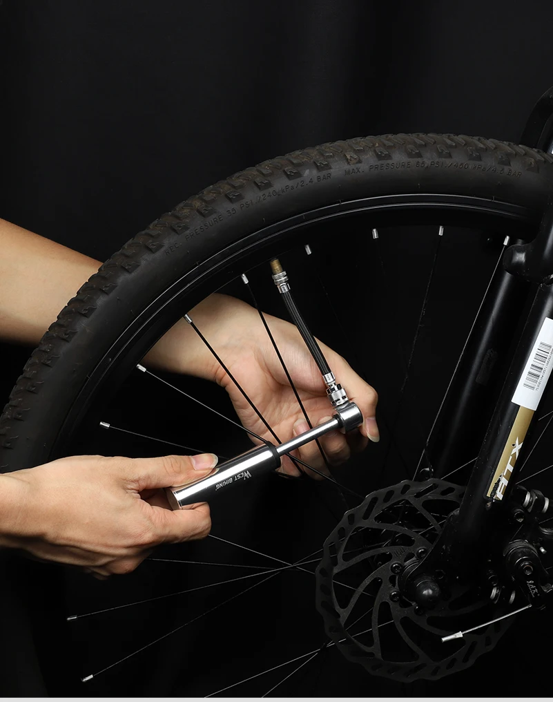 WEST BIKING велосипедный насос надувной Bicicleta велосипедные воздушные насосы для AV/FV Велоспорт Надувное MTB сплав ручной мини-насос велосипедные шины