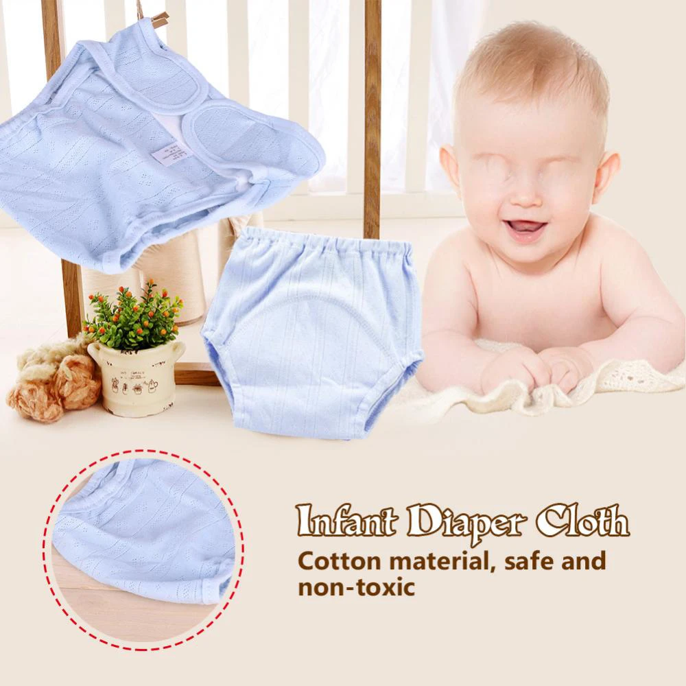 Cotton Breathe Baby Diapers Reusable Nappies Cloth Baby Diaper Washable
