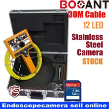30m DVR waterproof Drain Sewer Inspection Video Camera meter counte Industrial video Endoscope camera Pipe video camera DHL ship