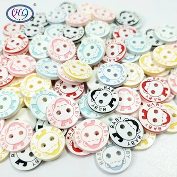 

HL 20/50/100pcs 12MM Mix Color Monkey Resin Buttons Baby's Clothing Sewing Accessories DIY Scrapbooking Crafts