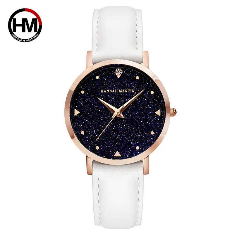 Женские часы браслет люксовый бренд нержавеющая сталь Кварцевые женские наручные часы звезда розового золота стразы женские часы Montre Femme - Цвет: HMXK36FB