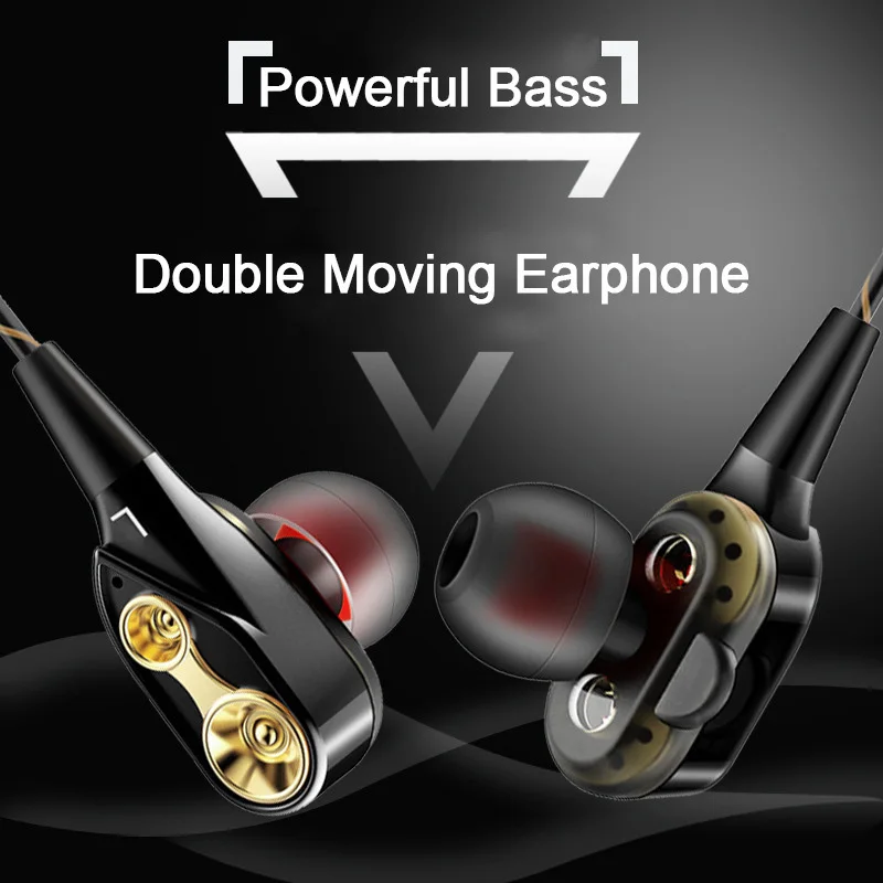 Music Origin ST05 Wired earphone High bass dual drive stereo In-Ear Earphones With Microphone Computer earbuds For Phone Sport |