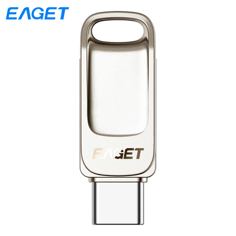 EAGET CU31 USB флеш-накопитель 64 Гб OTG металлический USB 3,0 флеш-накопитель ключ 64 Гб Тип C высокоскоростной мини-флеш-накопитель карта памяти